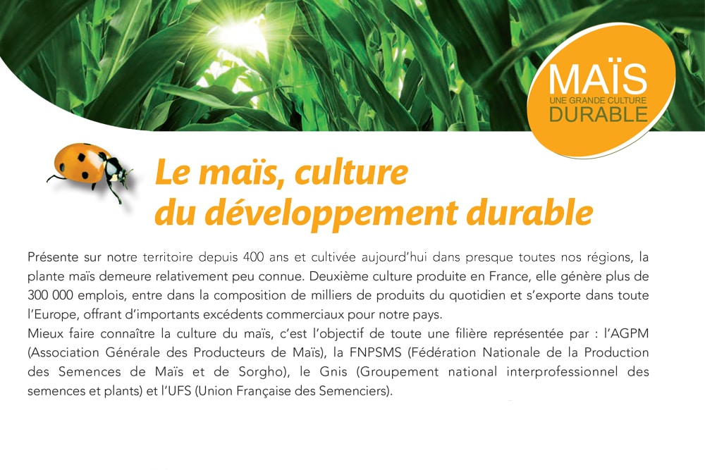 Brochure « Maïs Culture Durable »